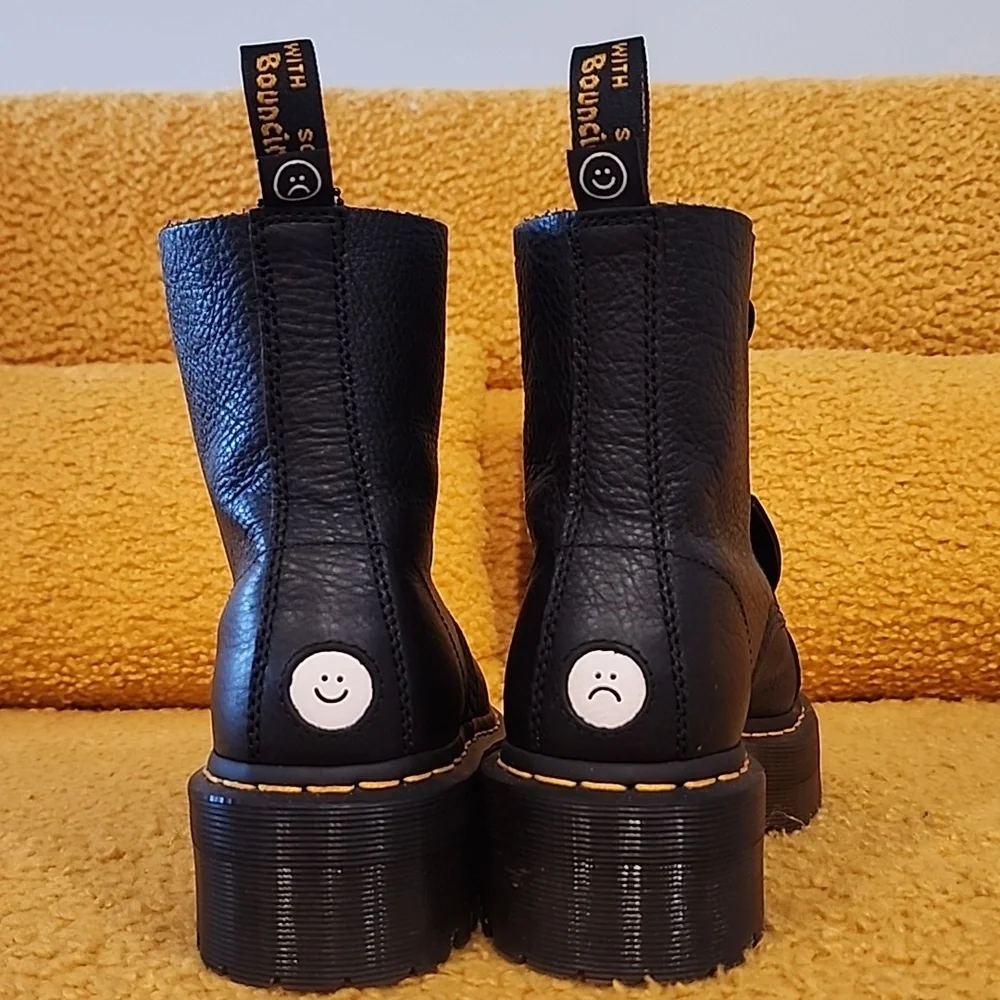 Dr. Marten Sinclair Lazy Oaf Leather Platform Boots 9W/7.5M (US) - Picture 7 of 11